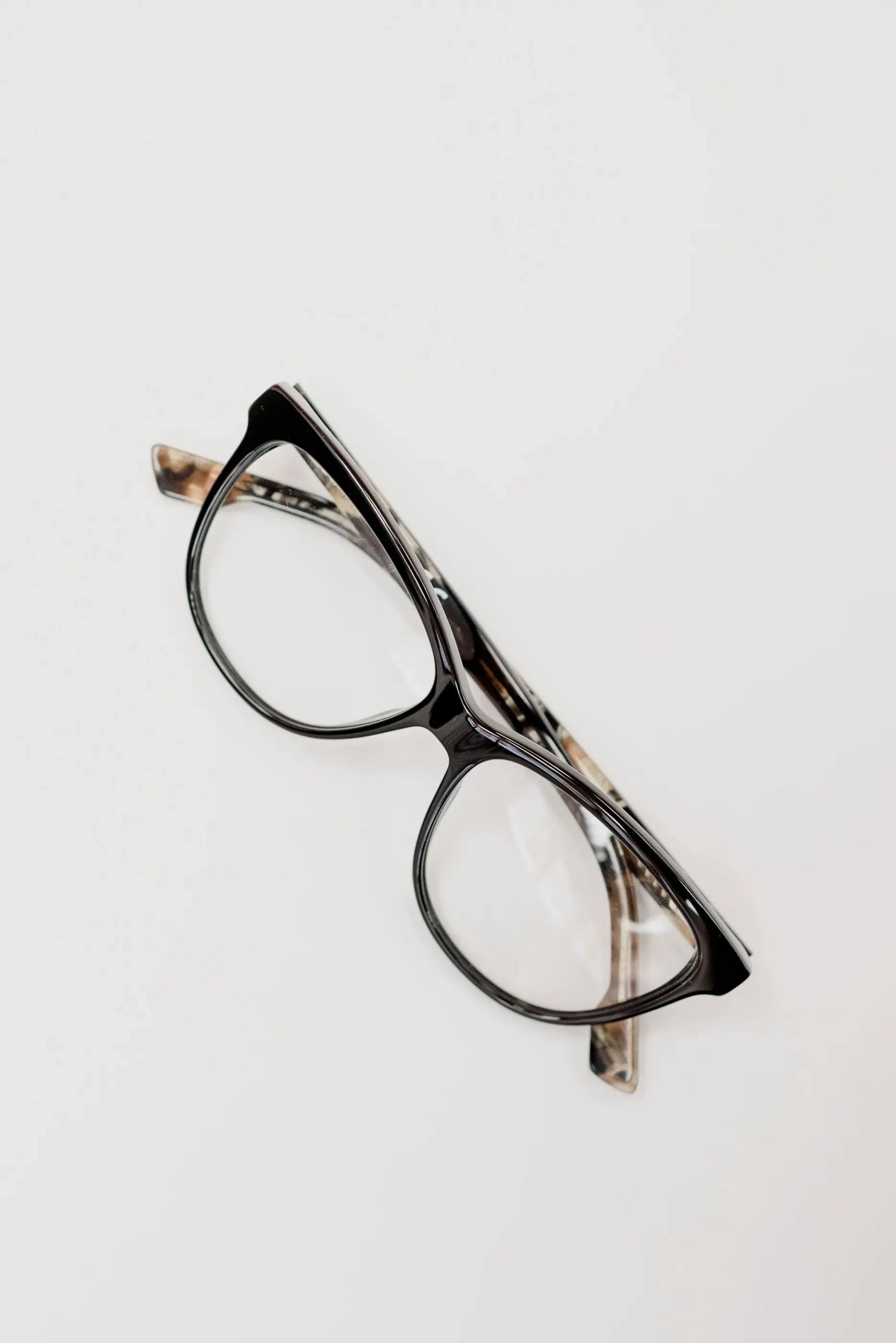 Dark acetate frames with amber inner